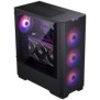 Carcasa phanteks eclipse g300a atx tempered glass 3x argb negru preinstalled fans 3x 120 mm