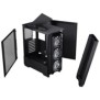 Carcasa phanteks eclipse g300a atx tempered glass 3x argb negru preinstalled fans 3x 120 mm