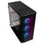 Carcasa phanteks eclipse p400a argb md-tower tempered glass negru preinstalled fans 3x 120 mm