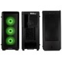 Carcasa phanteks eclipse p400a argb md-tower tempered glass negru preinstalled fans 3x 120 mm