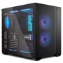 Carcasa lian li o11 air mini mid-tower tempered glass negru pci-slots 5 7 preinstalled fans