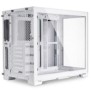 Carcasa lian li o11 dyn mini snow edition mid-tower tempered glass alb pci-slots 5 7