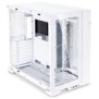 Carcasa lian li o11 dynamic evo tempered glass alb pci-slots 8