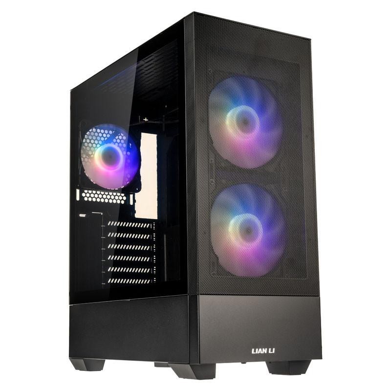 Carcasa lian li lancool 205 mesh c mid-tower negru pci-slots 7 preinstalled fans 1x 120