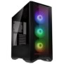 Carcasa lian li lancool ii m c rgb mid-twr tempered glass negru pci- slots 7