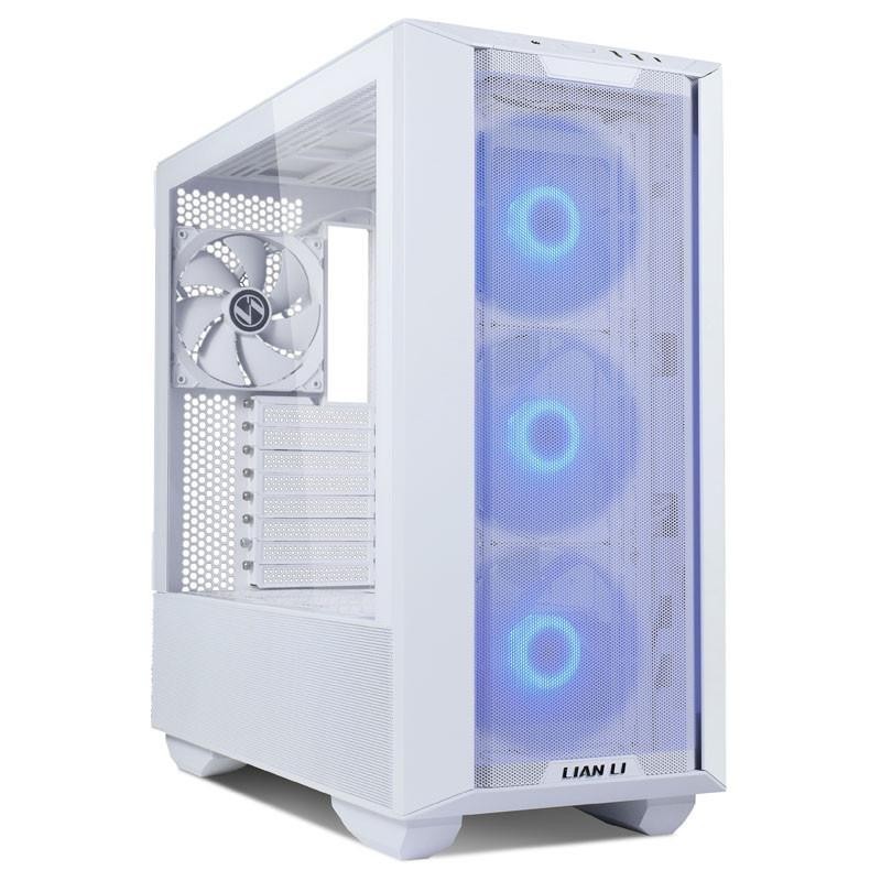 Carcasa lian li lancool iii e-atx mid-tower rgb alb pci-slots 8 preinstalled fans 4x 140