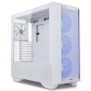 Carcasa lian li lancool iii e-atx mid-tower rgb alb pci-slots 8 preinstalled fans 4x 140