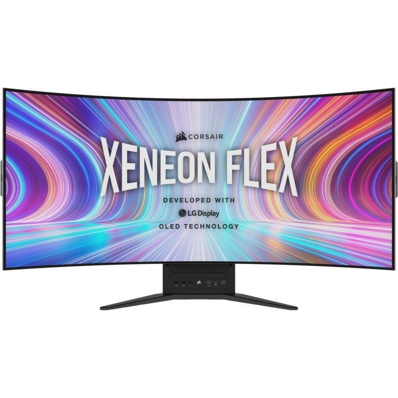 Monitor corsair xeneon flex 45wqhd240 45-inch oled (3440 x1440) 240hz refresh rate bendable gtg 0.03ms