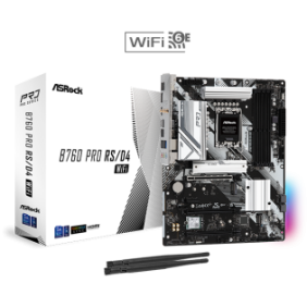 Placa de baza asrock b760 pro rs/d4 wifi lga1700 4x ddr4 2x pcie 4.0 x16