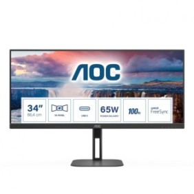 Monitor aoc u34v5c/bk 34 inch panel type: va backlight: wled resolution: 3440x1440 aspect ratio: 21:9