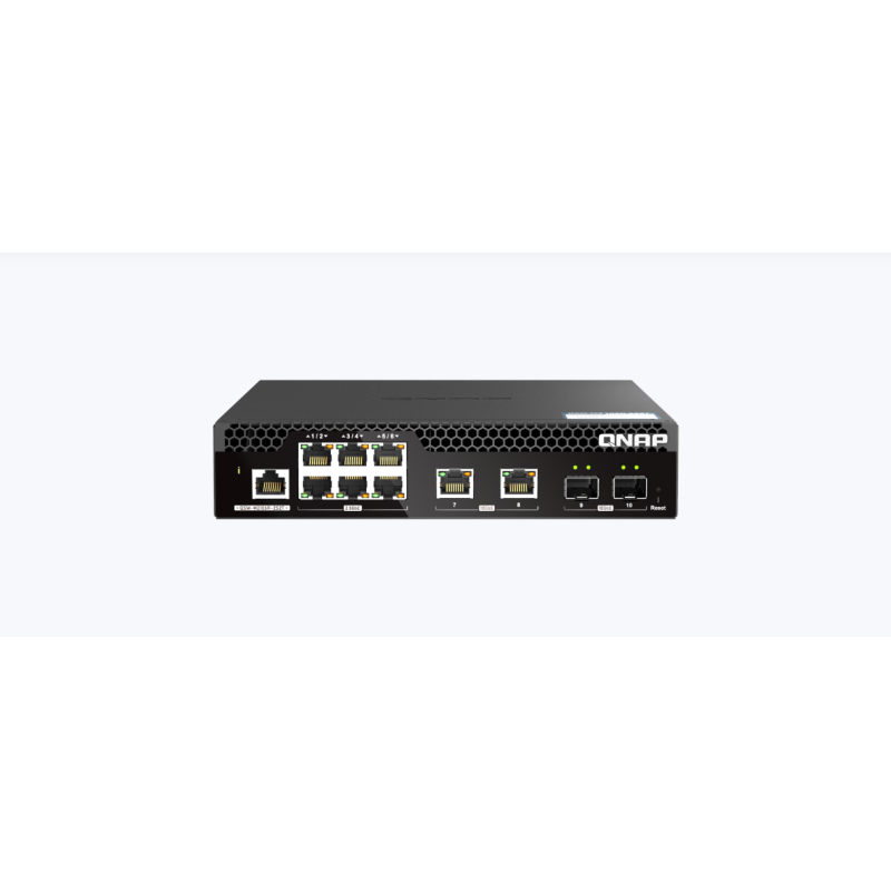 Switch qnap m2106r cpu marvell 98dx2528 6 porturi 2.5gbps 2 porturi 10gbps sfp+ 2 porturi