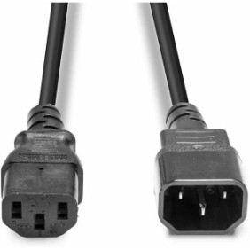 Cablu de alimentare lindy c14-c13 2m conector a: iec c14 - conector b: iec c13 tip