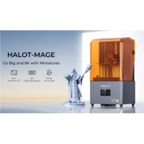 Imprimanta 3d creality halot-mage cu rasina tehnologie sla stereolitografie sursa 100w dimensiuni printare: 228*128*230mm dimens