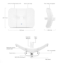 Ubiquiti unifi u6-long range wifi 6 access point standard wifi 802.11a/b/g  wifi 4/wifi 5/wifi 6