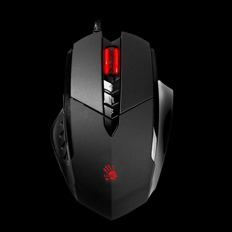 Mouse a4tech bloody v7m gaming cu fir usb optic 3200 dpi butoane/scroll 8/1 iluminare butoane