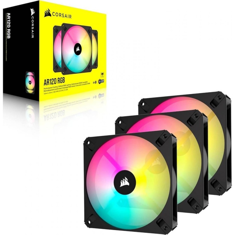 Ventilatoare carcasa corsair icue ar120 digital rgb 120mm pwm fan triple pack fan size 120mm