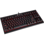 Tastatura mecanica corsair k63 compact cherry mx red key rollover full key (nkro) with 100%