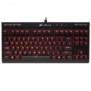 Tastatura mecanica corsair k63 compact cherry mx red key rollover full key (nkro) with 100%