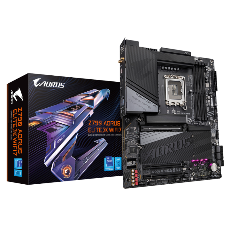 Placa de baza gigabyte z790 aorus elite x wifi7 lga1700 4x ddr5 1x hdmi 1x