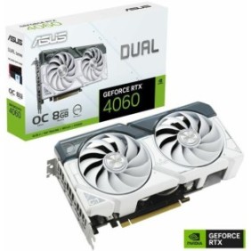 Placa video asus dual geforce rtx™ 4060 white oc edition 8gb gddr6 128 bit pcie