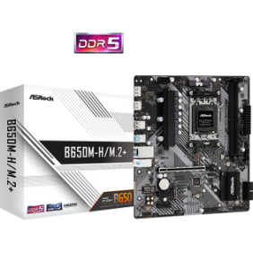 Placa de baza asrock b650m-h/m.2+ 2x ddr5 amd b650 1x hdmi 1x dp 1x pcie