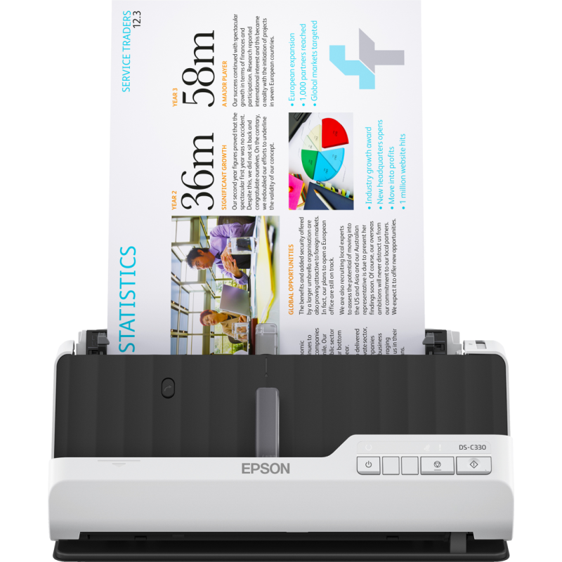 Epson ds-c330 a4 compact desktop sheetfed scanner rezolutie optica: 600 x 600 dpi  sursa lumina:
