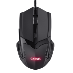 Mouse trust basics gaming cu fir usb 2.0 rezolutie maxima 4800 dpi 6 butoane negru