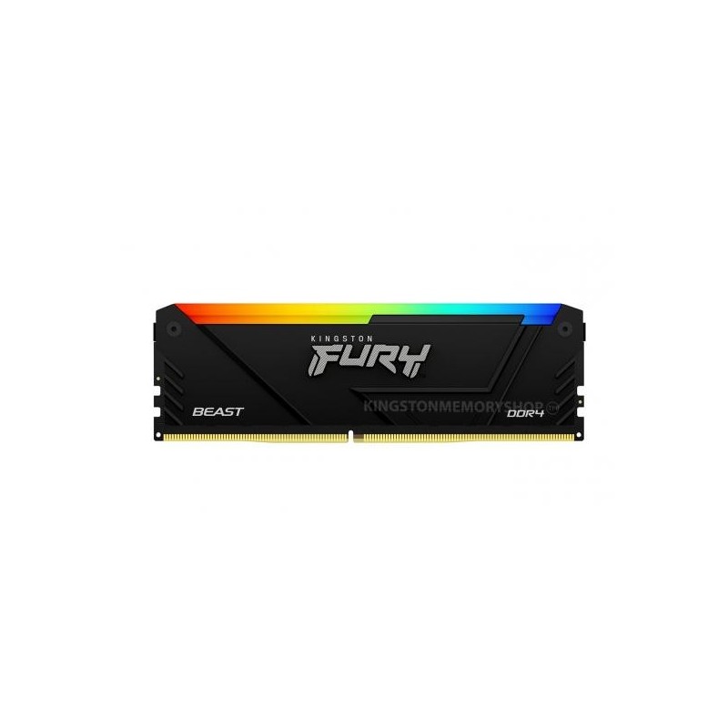 Memorie ram kingston fury beast rgb dimm ddr4 64gb 3600mhz cl18 1.35v kit of 2