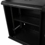 Cabinet 19″ spacer 12u 500x400mm fixare pe perete flatpack (dezasamblat) black usa sticla cu blocare