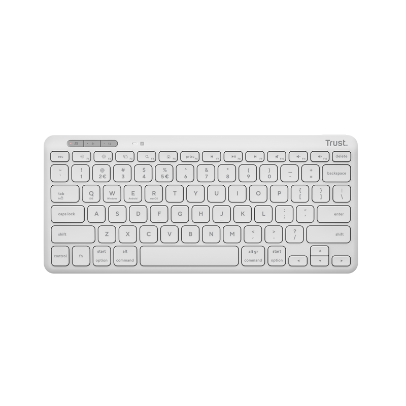 Tastatura trust lyra wireless conexiune usb-a usb-c 1.1 distanta acoperire wireless 10m 1x aaa baterie