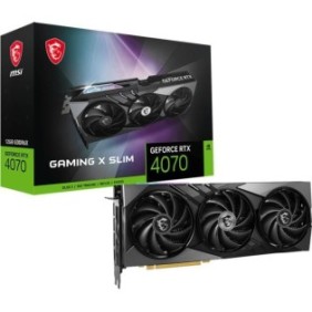 Placa video geforce rtx™ 4070 gaming x slim 12g gddr6x 192 bit pcie 4.0 3x