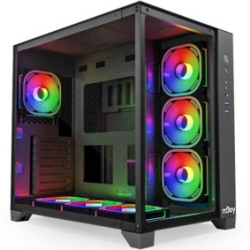 Carcasa njoy pc aura mid tower atx psu not included ventilatoare incluse 1x 120 mm