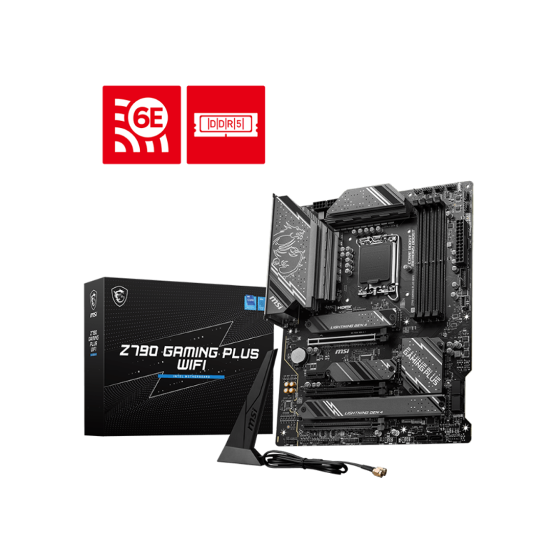 Placa de baza msi z790 gaming plus wifi lga 1700 4x ddr5 1x hdmi 1x