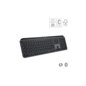 Tastatura logitech mx keys s iluminare 2.4ghz&bluetooth usb-c us intl layout graphite/negru