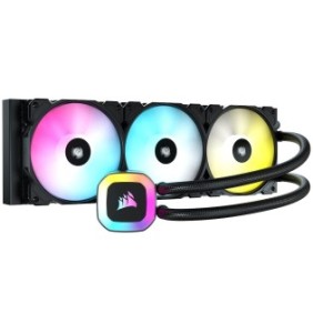 Cooler corsair icue h150 rgb 360mm 3 fans support  intel 1700 intel 1200 intel 1150