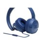 Jbl tune 500 onear universal headphones 1-button mic/remote - blue (jblt500blu)