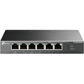 Tp-link switch desktop 6 porturi  3 porturi poe interfata: 6× 10/100/1000 mbps rj45 auto negotiation