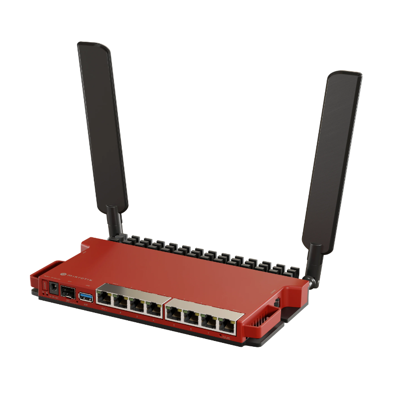 Mikrotik router wireless l009uigs-2haxd-in procesor: 800mhz memorie: 512mb ram 128mb nand interfata: 8 x 10/100/1000mbps