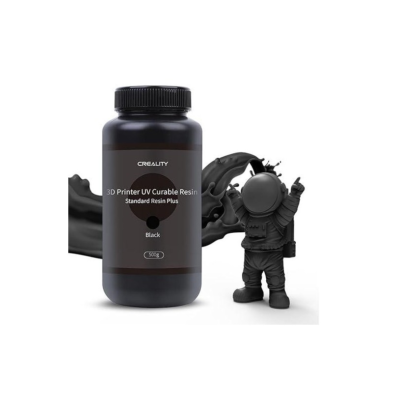 Creality rasina standard rigida fotosensibila 500g culoare negru  compatibila cu imprimante 3d cu tehnologie lcd.