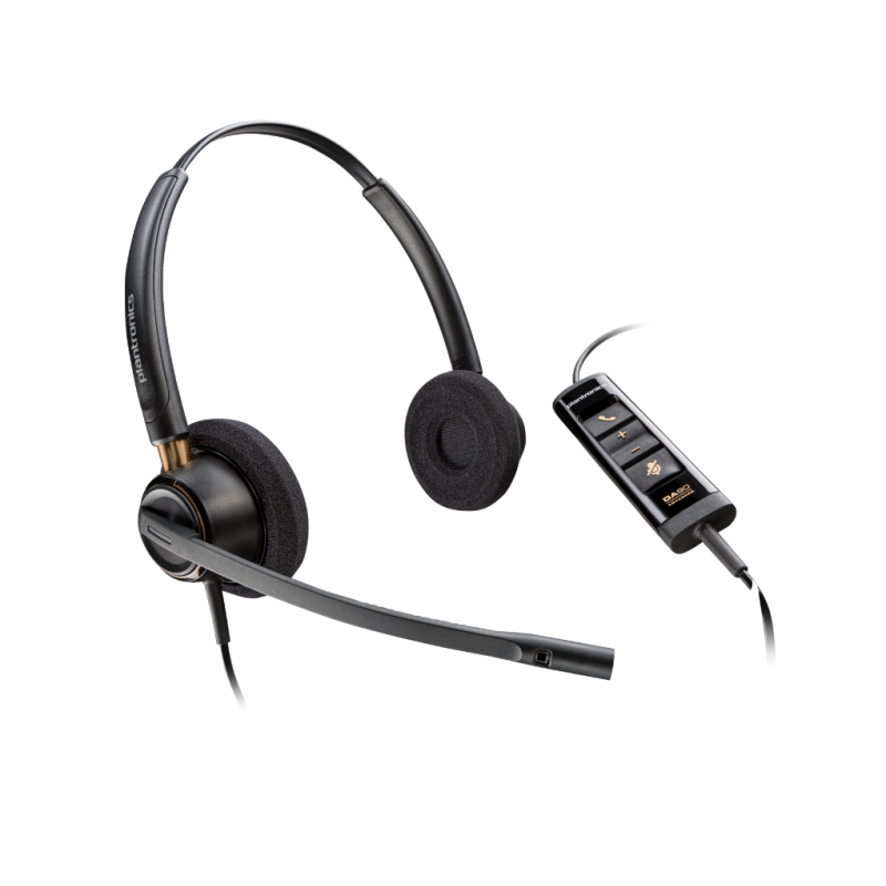 Poly encorepro 525 microsoft teams certified stereo with usb-a headset