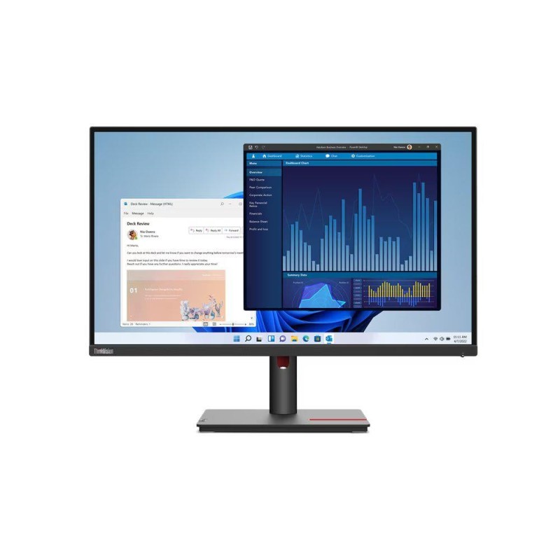 Monitor  lenovo thinkvision t27p-30 27ips uhd (3840x2160) 16:9 brightness: 350 cd/m² contrast ratio: 1300:1 response