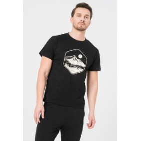 Tricou casual moldoveanu barbati black-l