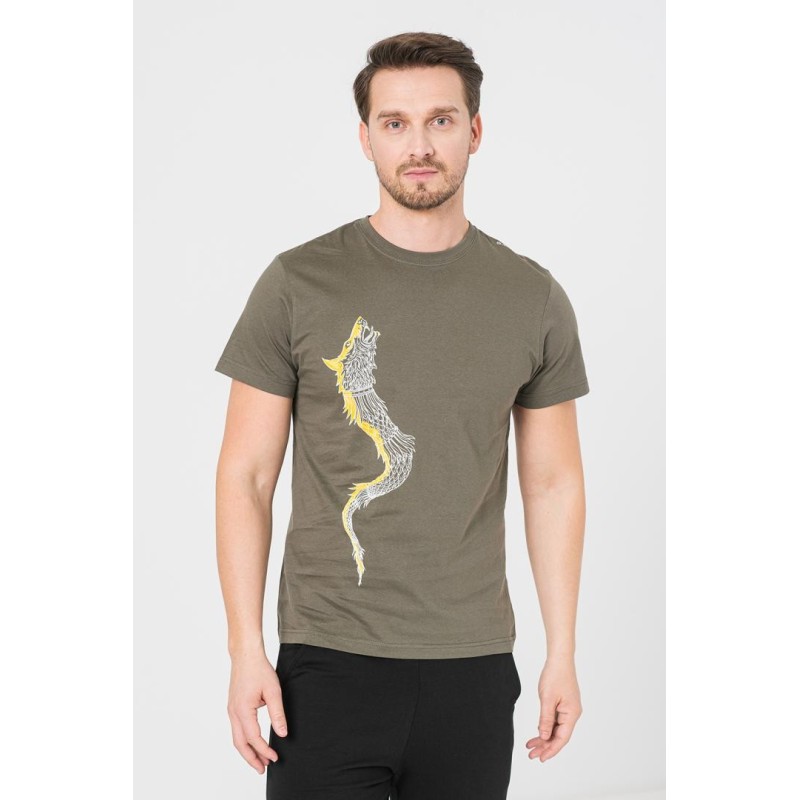 Tricou casual dracon barbati gray-l