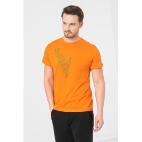 Tricou  cerb familie barbati orange-m