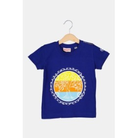 Tricou  roata familie copii   royal blue-8