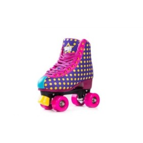 Role bliss dots mauve masura 31 eu roti pu 58x32mm rulmenti abec 7 sasiu compozit