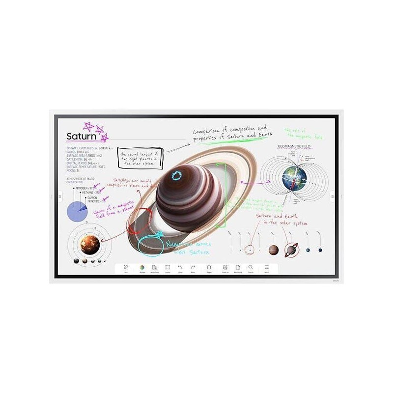 Display interactiv educational (tabla interactiva) samsung flip pro wm65b 65 uhd 16/7 350nit new edge