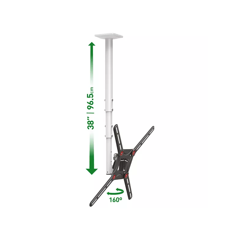 Suport tavan lcd/plasma plat/curbat barkan 3500.w 29-65(165cm 3 miscari: telescopic swivel tilt vesa & non