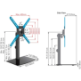 Suport tv barkan tabletop stand tv 29-58 an elegant table-top stand to replace the legs