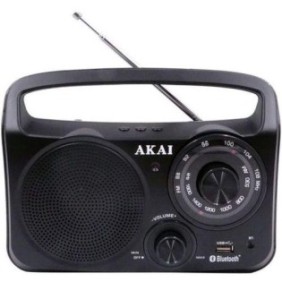 Radio portabil akai apr-85bt cu bluetooth 4.2 port usb sursa de alimentare 240v slot de